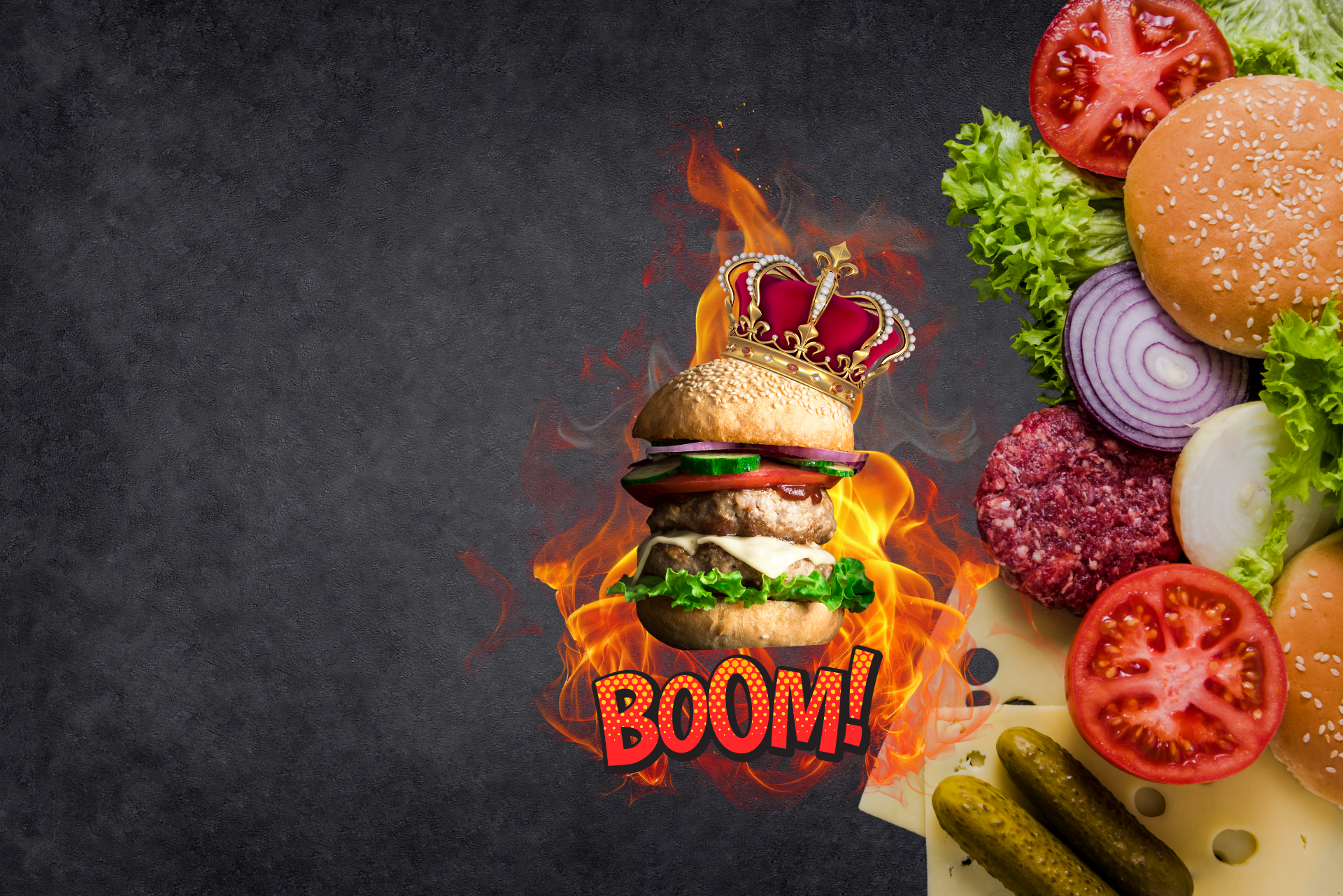 Burger & Ribs<br>the Londinium<br>way!